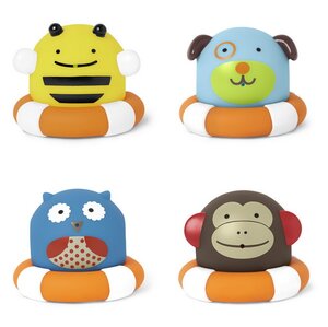 Игрушки-брызгалки для ванны Зверята-спасатели 6 см 4 шт Skip Hop (Скип Хоп) фото 1