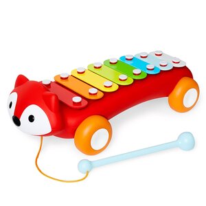 Музыкальная игрушка-каталка Ксилофон Лиса 39 см