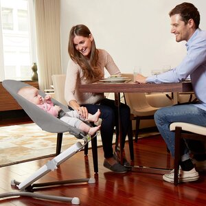 Шезлонг для новорожденных Uplift Multi-Level Baby Bouncer до 11 кг с 3 уровнями высоты Skip Hop фото 6