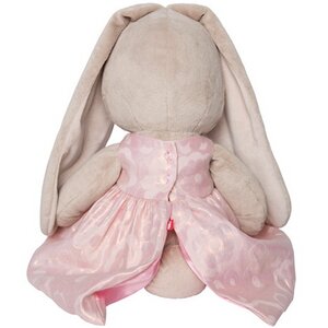 Мягкая игрушка Зайка Ми в розовом платье с цветком 34 см коллекция Город Budi Basa (Буди Баса) фото 4