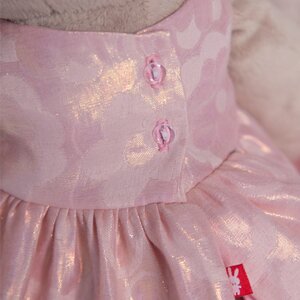 Мягкая игрушка Зайка Ми в розовом платье с цветком 34 см коллекция Город Budi Basa фото 3