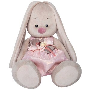 Мягкая игрушка Зайка Ми в розовом платье с цветком 34 см коллекция Город Budi Basa (Буди Баса) фото 1
