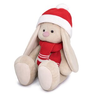 Мягкая игрушка Зайка Ми в шапке и шарфе 34 см коллекция Город Budi Basa фото 2