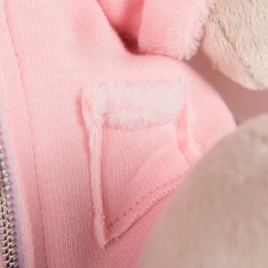 Мягкая игрушка Зайка Ми в розовой меховой курточке 23 см коллекция Город Budi Basa фото 3