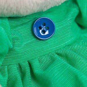 Мягкая игрушка Зайка Ми в зеленом платье с бабочкой 23 см коллекция Город, уцененный Budi Basa фото 3