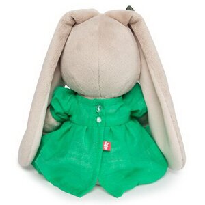 Мягкая игрушка Зайка Ми в зеленом платье с бабочкой 23 см коллекция Город Budi Basa фото 5
