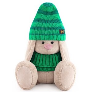Мягкая игрушка Зайка Ми в зеленой шапке и снуде 23 см Budi Basa фото 1