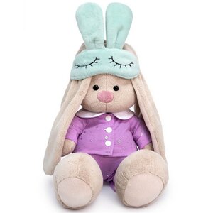 Мягкая игрушка Зайка Ми в пижаме с маской для сна коллекция Город