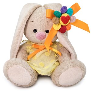 Мягкая игрушка Зайка Ми в платье с семицветиком 15 см коллекция Малыши