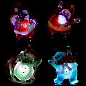 Светящееся украшение на присоске 13 см, RGB