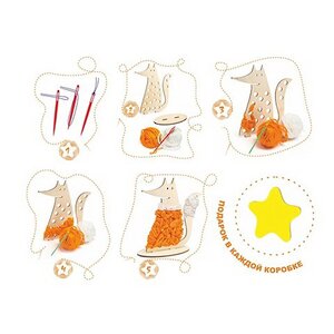 Набор для декорирования нитками Лисичка Prosto (Просто) фото 3