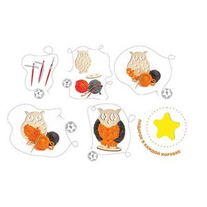 Набор для декорирования нитками Сова Prosto фото 3