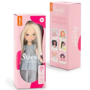 Мягкая кукла Sweet Sisters: Mia в голубом платье 32 см, коллекция Вечерний шик Orange Toys фото 9