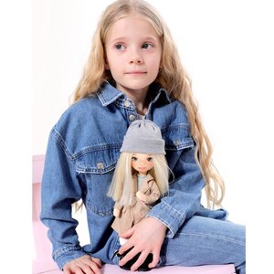 Мягкая кукла Sweet Sisters: Mia в бежевом тренче 32 см, коллекция Европейская зима Orange Toys фото 5