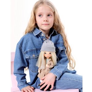 Мягкая кукла Sweet Sisters: Mia в бежевом тренче 32 см, коллекция Европейская зима Orange Toys (Орандж Тойс) фото 5