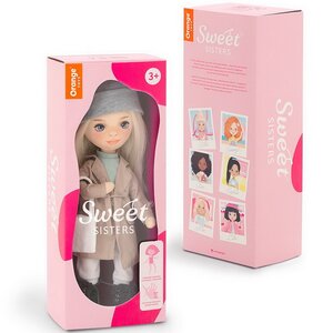 Мягкая кукла Sweet Sisters: Mia в бежевом тренче 32 см, коллекция Европейская зима Orange Toys фото 9