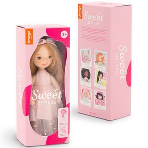Мягкая кукла Sweet Sisters: Sunny в светло-розовом платье 32 см, коллекция Вечерний шик Orange Toys фото 8