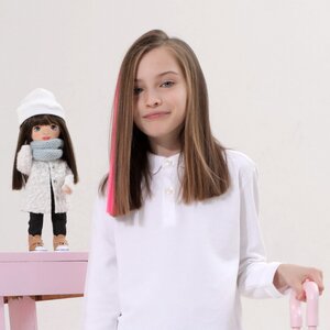Мягкая кукла Sweet Sisters: Sophie в белой шубке 32 см, коллекция Европейская зима Orange Toys фото 2