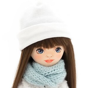 Мягкая кукла Sweet Sisters: Sophie в белой шубке 32 см, коллекция Европейская зима Orange Toys фото 4