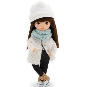 Мягкая кукла Sweet Sisters: Sophie в белой шубке 32 см, коллекция Европейская зима