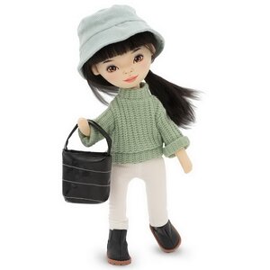 Мягкая кукла Sweet Sisters: Lilu в зеленом свитере, 32 см, коллекция Весна