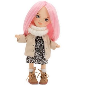 Мягкая кукла Sweet Sisters: Billie в кожаном пуховике, Европейская зима, 32 см
