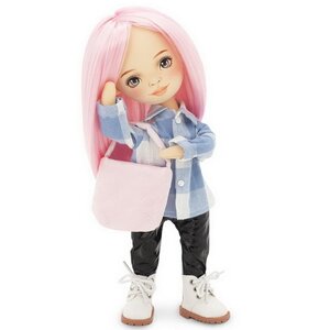 Мягкая кукла Sweet Sisters: Billie в клетчатой рубашке 32 см, коллекция Весна Orange Toys фото 3