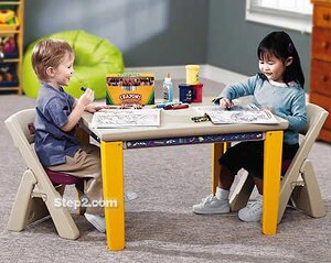 Стол складной со стульями Step-2