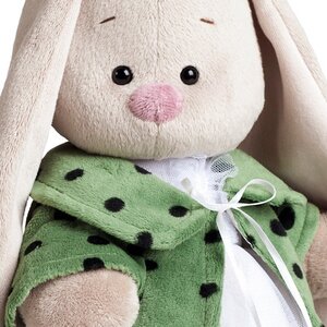 Мягкая игрушка Зайка Ми в зеленом пальто и белом платье 32 см, коллекция Винтаж Budi Basa фото 2