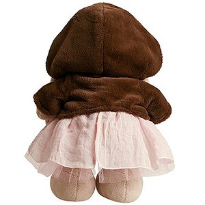 Мягкая игрушка Зайка Ми в коричневой шубке и розовом платье 32 см, коллекция Винтаж Budi Basa фото 5