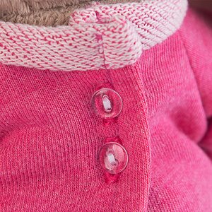 Мягкая игрушка Зайка Ми в розовом платье с вишенкой 32 см коллекция Город Budi Basa фото 4