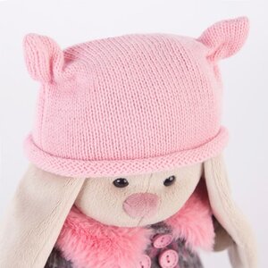 Мягкая игрушка Зайка Ми в пальто и розовой шапке 25 см коллекция Город Budi Basa фото 3