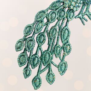 Елочная игрушка Павлин Красавец с Распушенным Хвостом 12 см зеленый, подвеска Kurts Adler фото 4