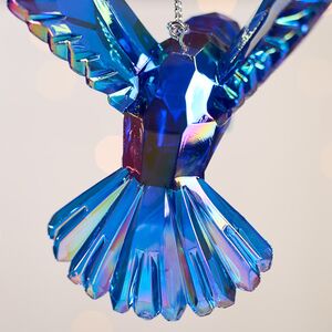 Елочная игрушка Kristal Колибри 11 см радужно-голубая, подвеска Kurts Adler фото 3