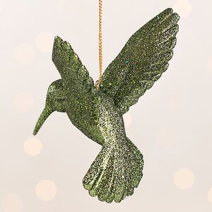 Елочная игрушка Колибри Shiny Green 10 см, подвеска Kurts Adler фото 3