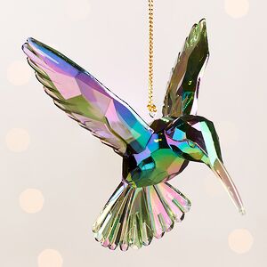 Елочная игрушка Колибри Crystal Green 10 см, подвеска