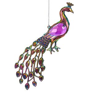 Елочная игрушка Драгоценный Павлин 12 см розовый, подвеска Kurts Adler фото 5