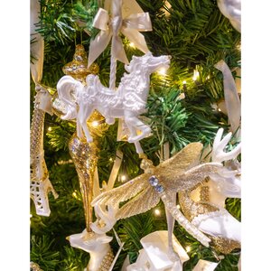 Елочная игрушка Стрекоза Золотинка 10 см, подвеска Kurts Adler фото 2