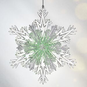 Елочная игрушка Снежинка Frozen Grace 13 см, подвеска