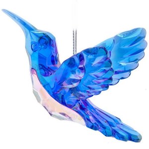 Елочная игрушка Колибри де Риволи 7 см, голубая, подвеска