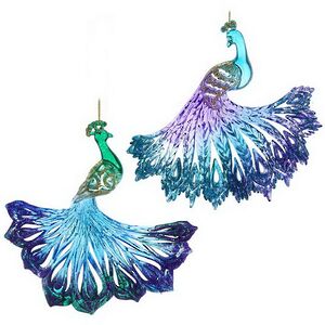 Елочная игрушка Грациозный Павлин 15 см зеленый, подвеска Kurts Adler фото 6