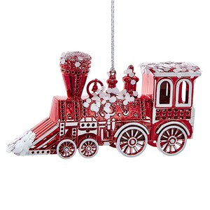 Елочная игрушка Паровозик - Рождественский экспресс 7 см, подвеска Kurts Adler фото 1