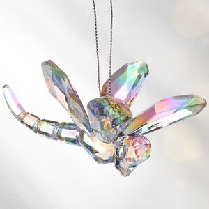 Елочная игрушка Стрекоза Blanc Murmure 5 см, подвеска Kurts Adler фото 4