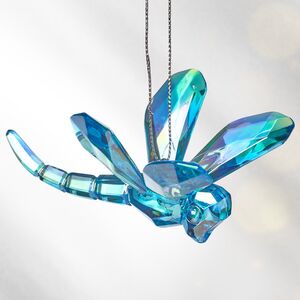 Елочная игрушка Стрекоза Bleu Murmure 5 см, подвеска Kurts Adler фото 4