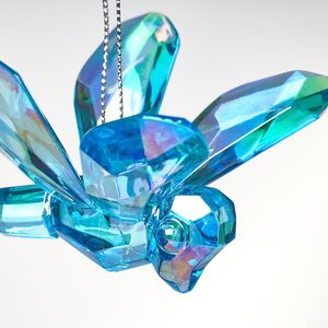 Елочная игрушка Стрекоза Bleu Murmure 5 см, подвеска Kurts Adler фото 3