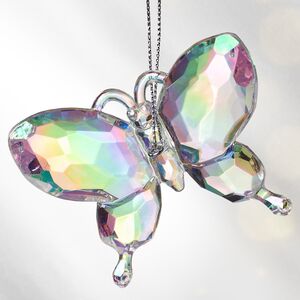 Елочная игрушка Бабочка Blanc Murmure 6 см, подвеска Kurts Adler фото 4