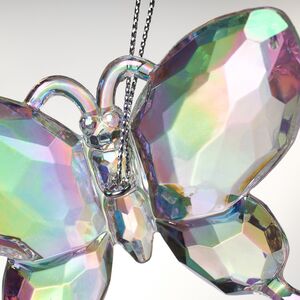 Елочная игрушка Бабочка Blanc Murmure 6 см, подвеска Kurts Adler фото 2