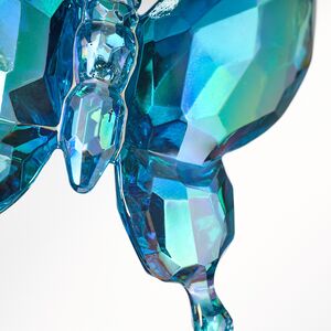Елочная игрушка Бабочка Bleu Murmure 6 см, подвеска Kurts Adler фото 2