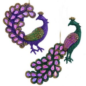 Елочная игрушка Павлин Фостен: Arbeau Pavo 18 см, подвеска Kurts Adler фото 2