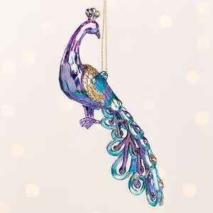 Елочная игрушка Павлин Патрис - Anima Pavone 9 см, подвеска Kurts Adler фото 5